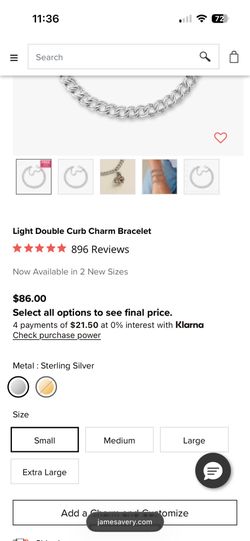 James Avery charm bracelet