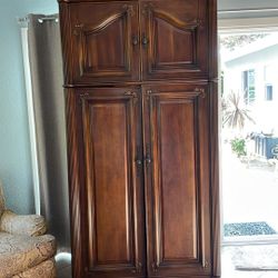 Large Antique Cabinet. Solid Wood.