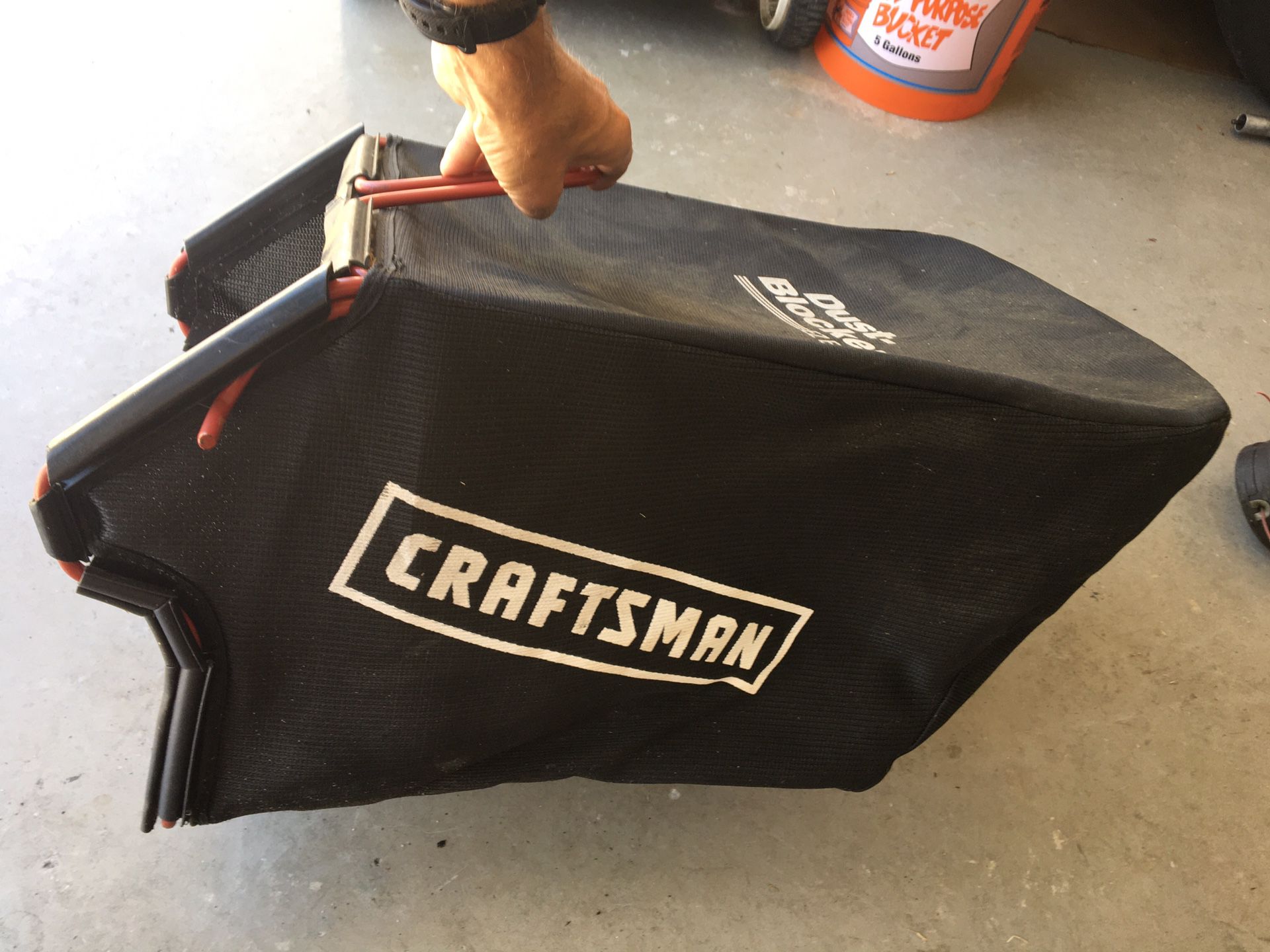 Grass catcher bag for craftsman mower