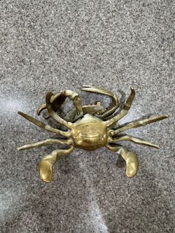 Brass Crab Figurine
