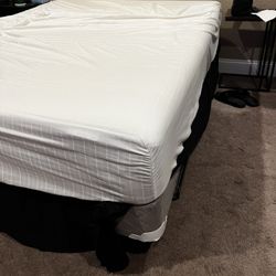 Queen Bed With Box Frame And Bed Frame 