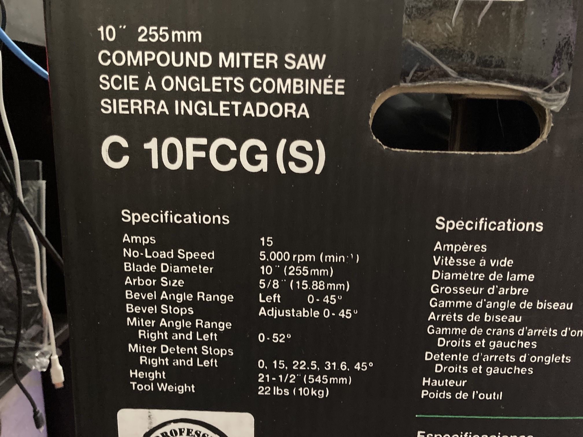 Metabo HPT 10-Inch Miter Saw & Vevor 100in Miter Saw Stand Mounting Brackets Sliding Rail 500lbs