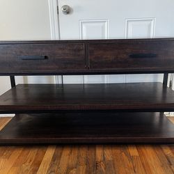 TV / Entertainment Stand – Solid & Sturdy (As-Is)