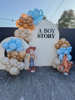 Toy Story balloon backdrop
