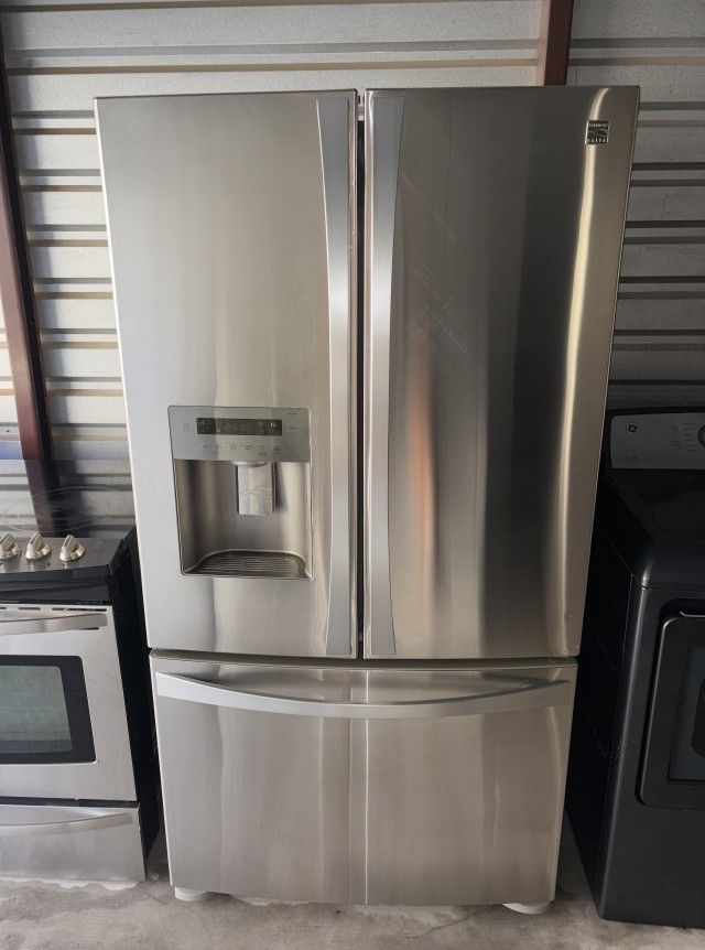 Kenmore Stainless Steel Refrigerator And Freezer