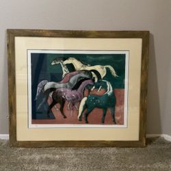 Millard Sheets Print Of New Arrivals