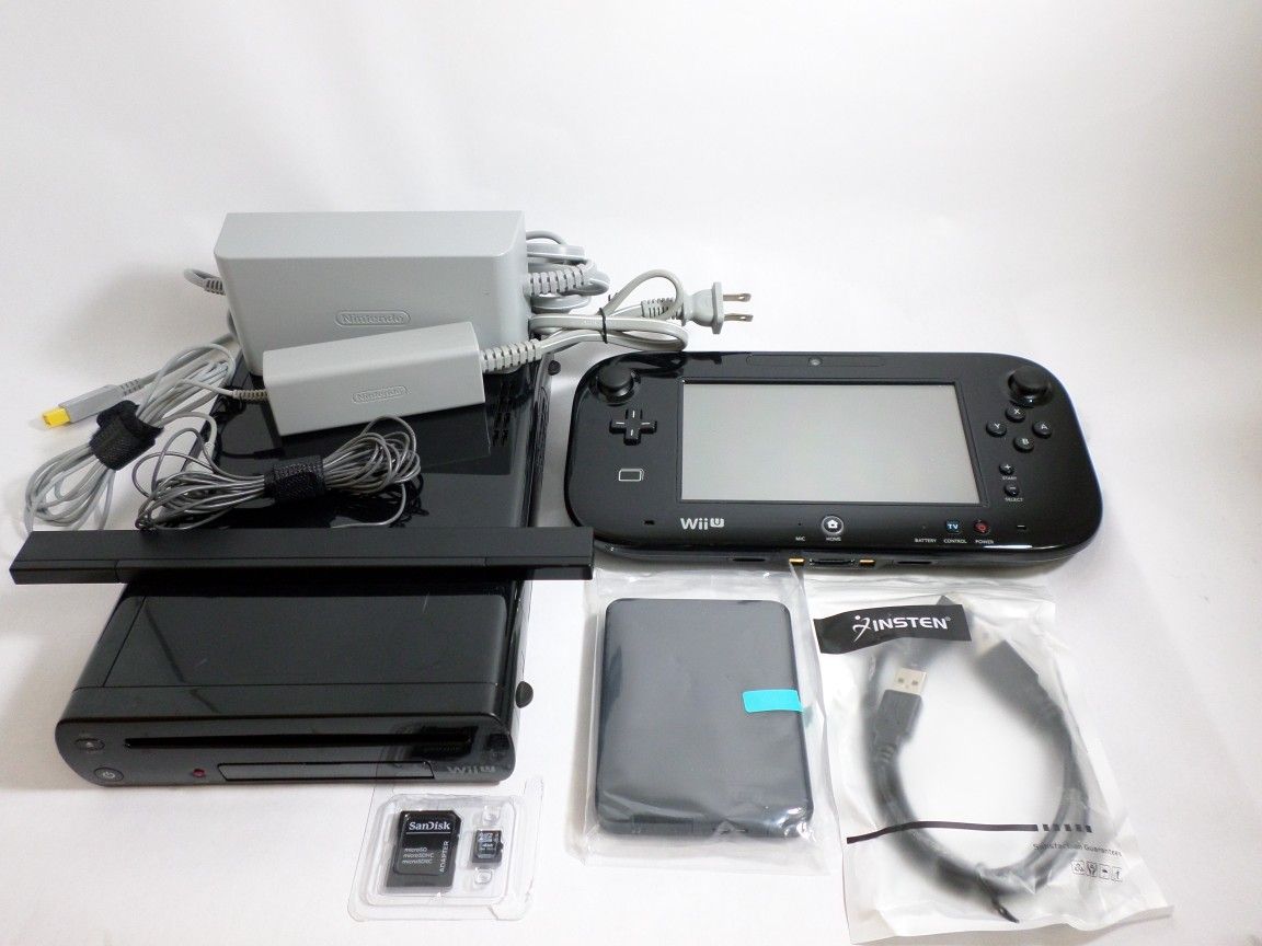 Modded Nintendo Wii U 32GB Deluxe (Black) | 1TB HDD | Model: WUP-101