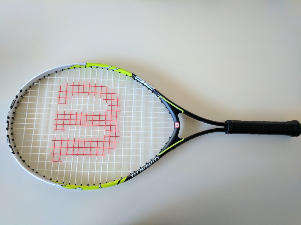 Wilson titanium tennis racket