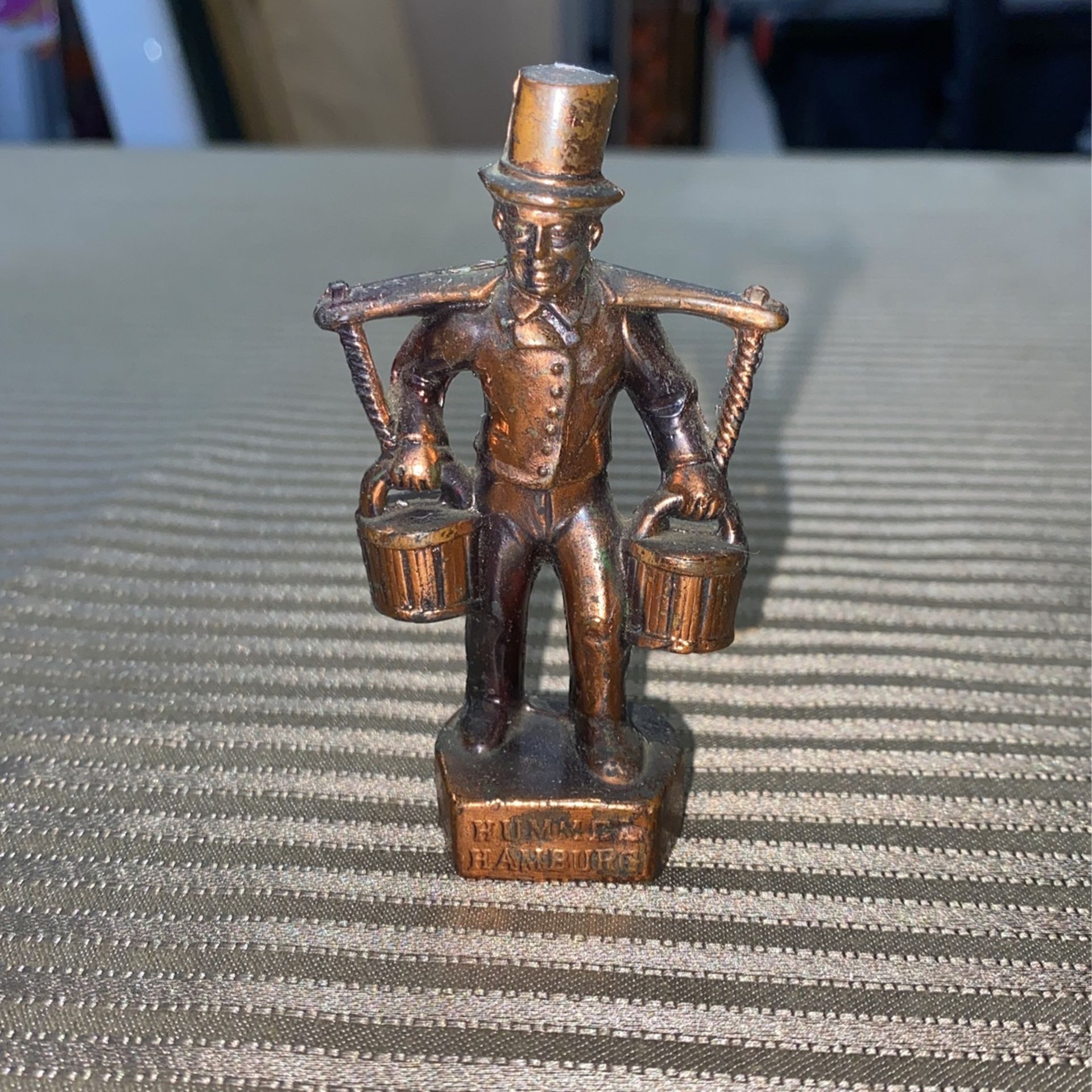 Hummel Hamburg - Mors Toys Sociable Bubbles Metal Figure, Bronze Coated Statue - Germany