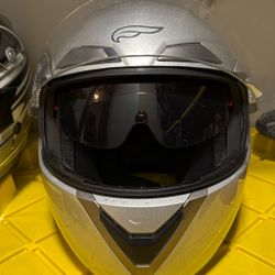 Motor Vehicle Helmet FULMER AF6B ISHADE FULL FACE HELMET Silver XS