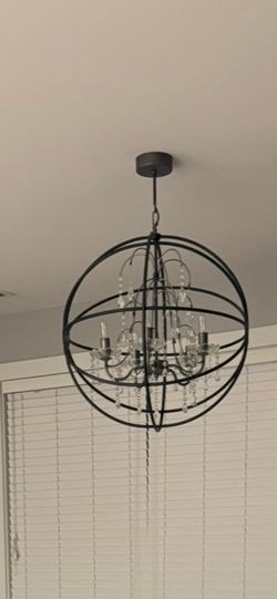 Restoration Hardware Inspired Chandelier in Sphere