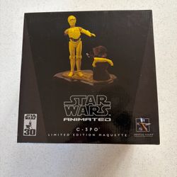 + Gentle Giant Star Wars Animated C-3PO Maquette NIB 4068 /4,500