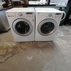 Set Washer And Dryer LG Gas Dryer Everything Is And Good Working Condition 3 Months Warranty Delivery And Installation 