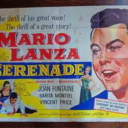 Mario Lanza Vintage Movie Poster 