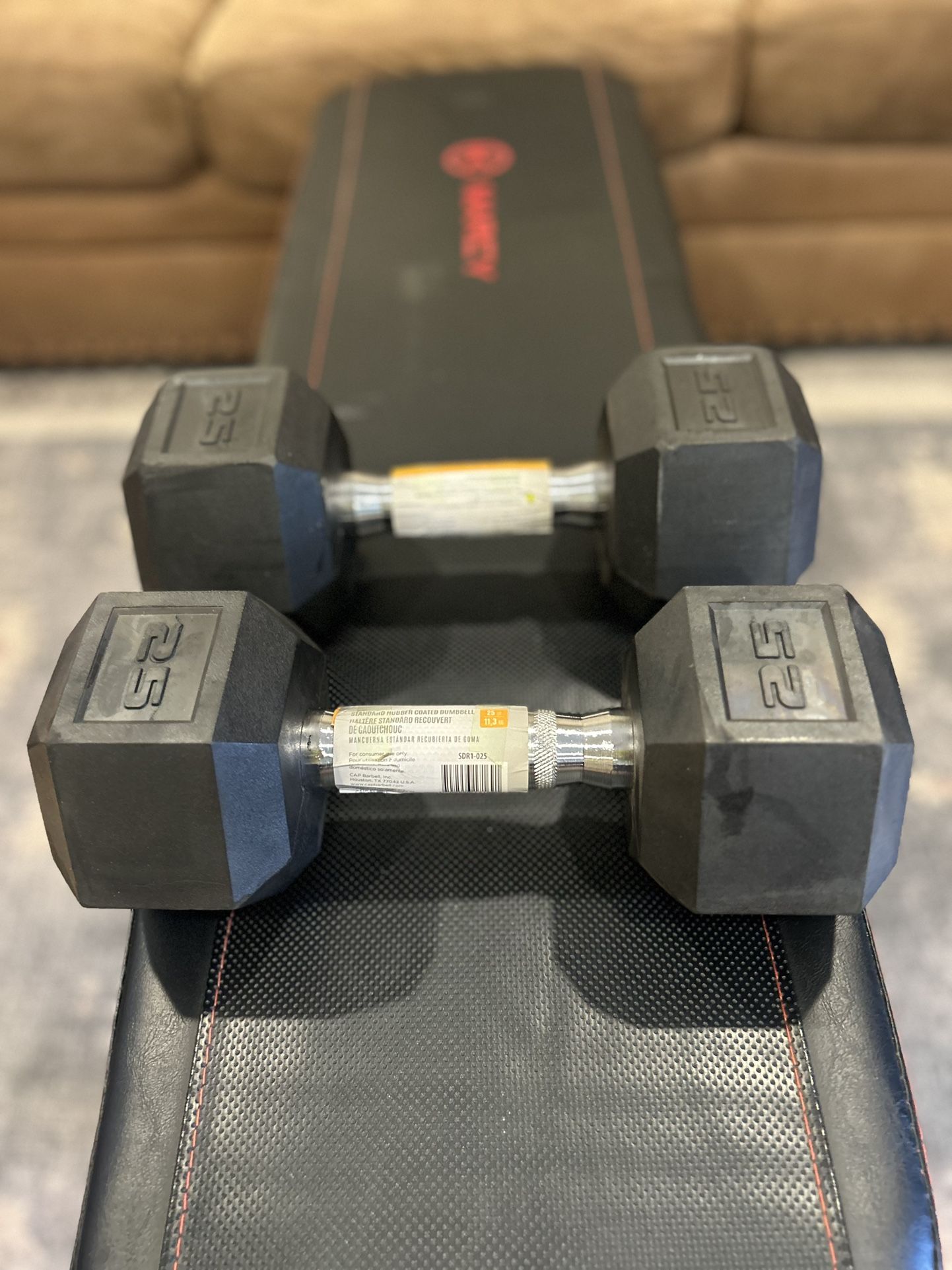 Dumbbells And Workout Bench 