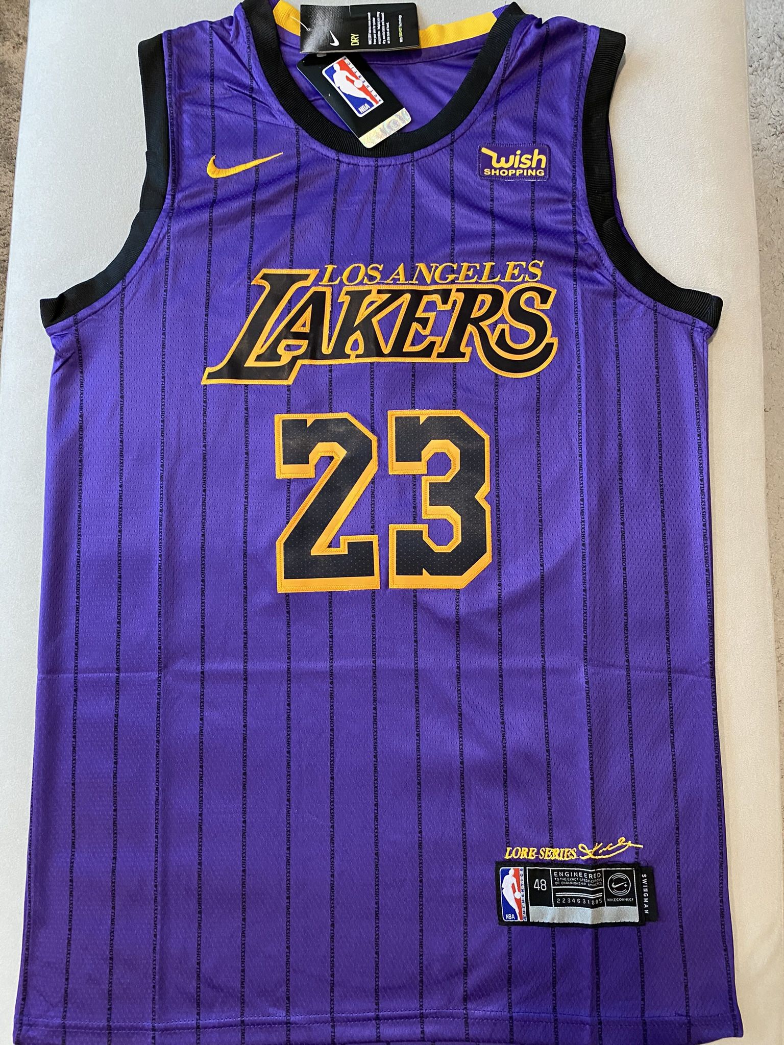 NBA Los Angeles Lakers Lebron James jersey