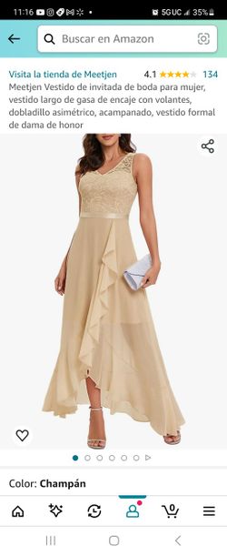 Vestido De gasa Para Mujer Mediano