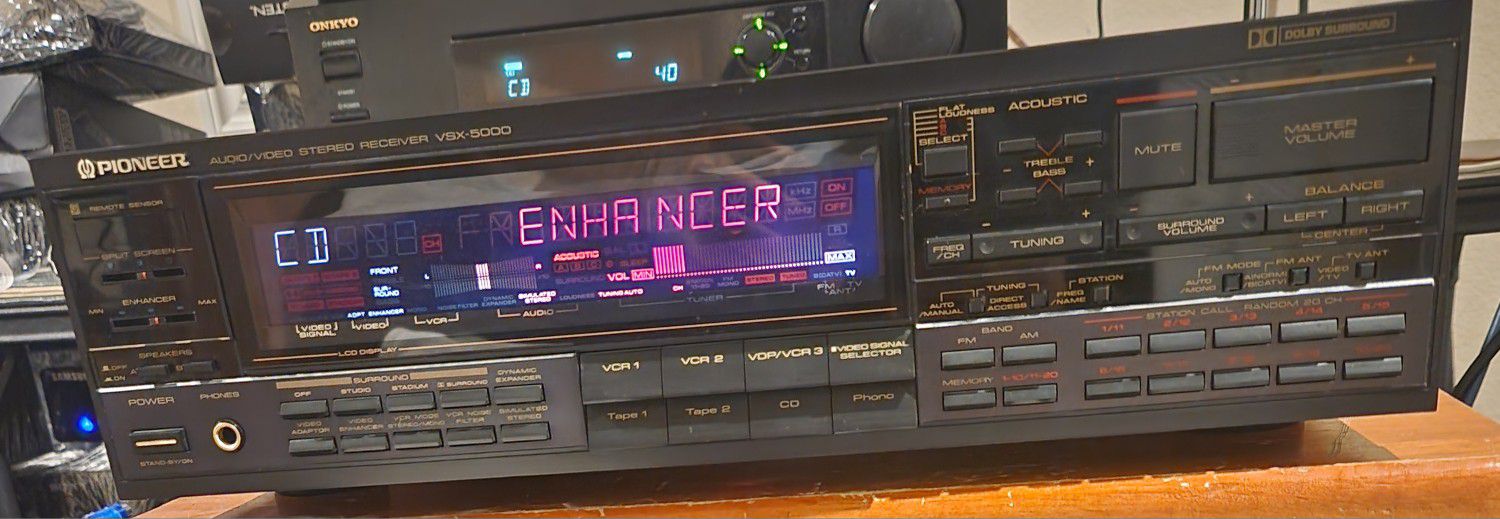 Vintage Pioneer VSX-5000

Audio Video Receiver (1986