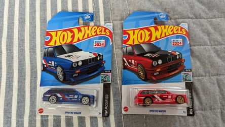 Hot Wheels BMW M3 Wagon Red & Blue