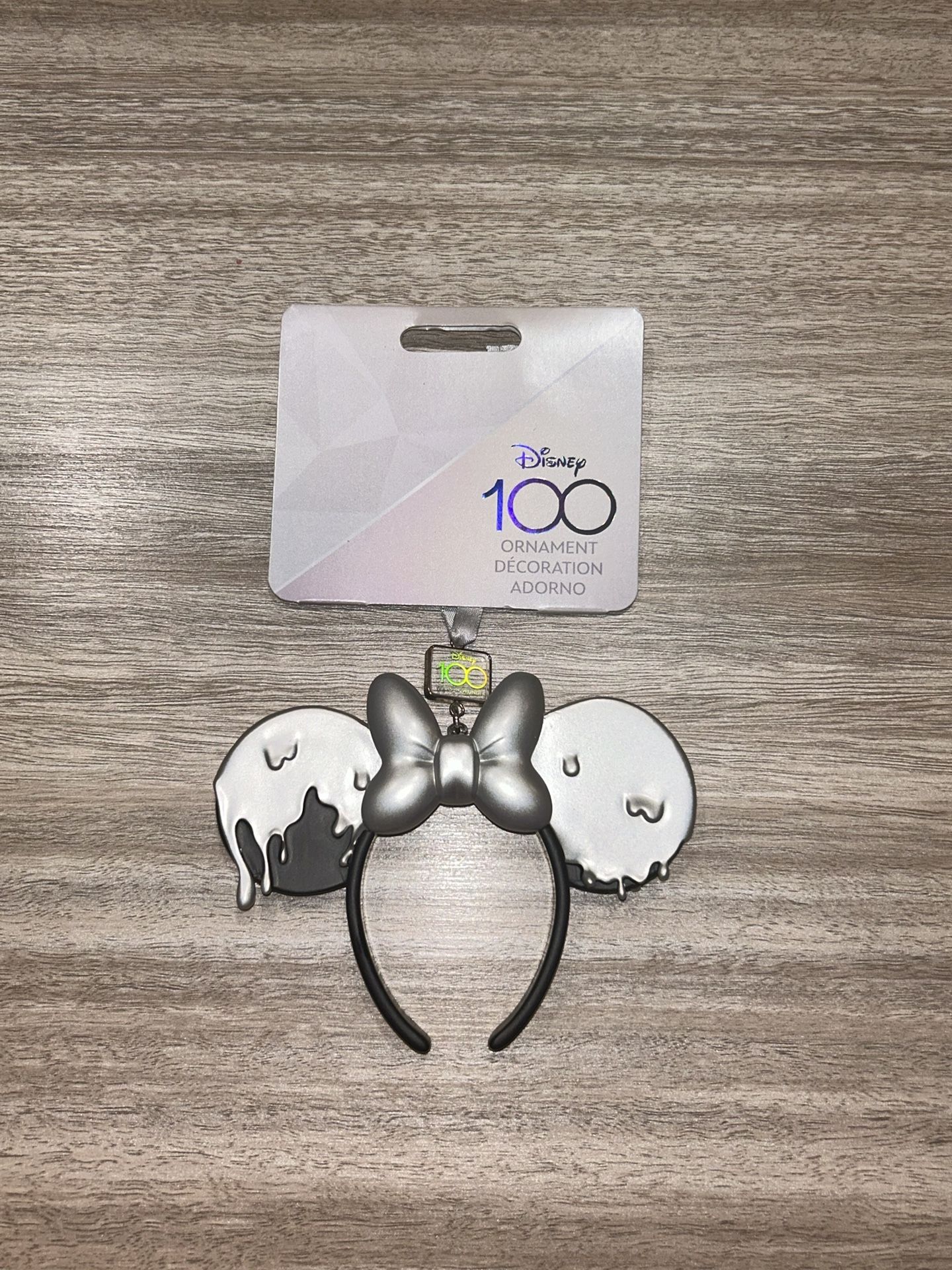 New Disney Ornament Minnie Ears Headband 100 Years Wonder 2023 Disneyland