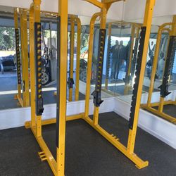 Squat workout rack system ( heavy duty) Includes Barbell