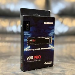 Samsung 990 PRO 1TB Gen 4 m.2 2280 NVMe 7450 MB read for laptop desktop or compatible devices 