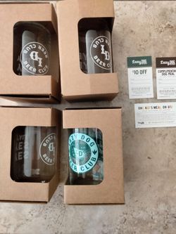 4 Lazy Dog Collectible Cup / Mugs plus 3 bonus coupons $10 off