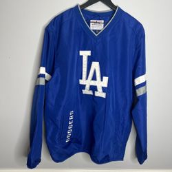 Los Angeles Dodgers Windbreaker Jacket Mens Large Blue Genuine Merchandise G-III