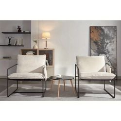 Mid Century Cream Colored Chairs