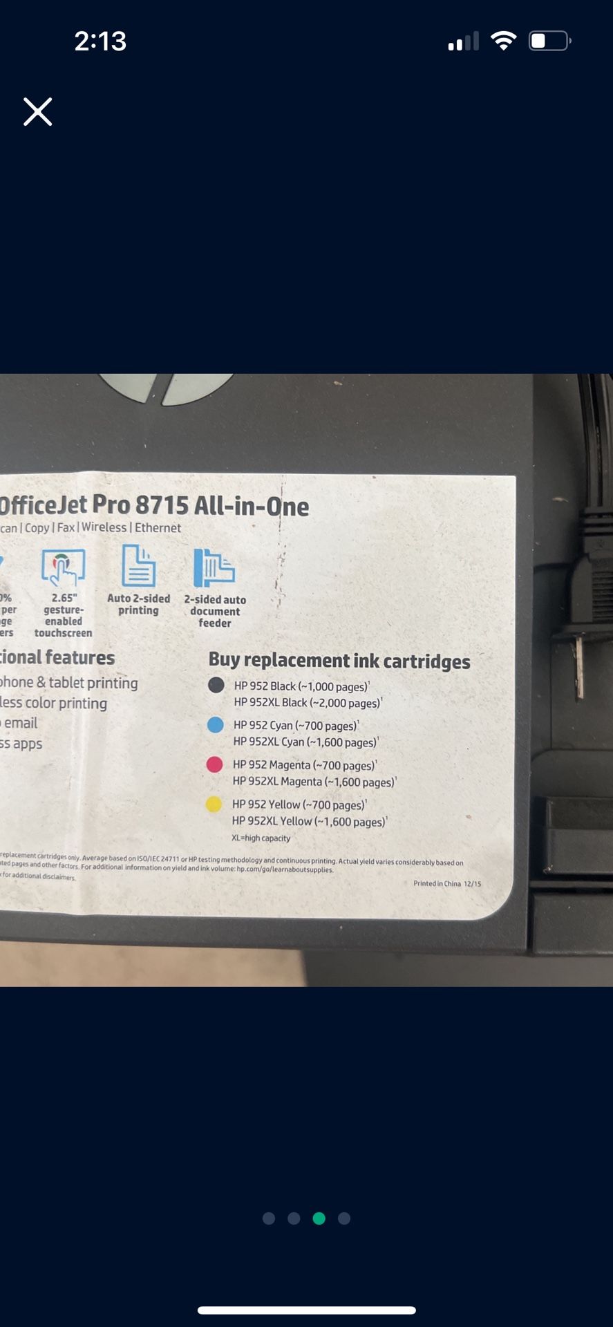 OfficeJetPro printer