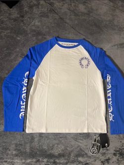 Blue chrome heart long sleeve small and medium