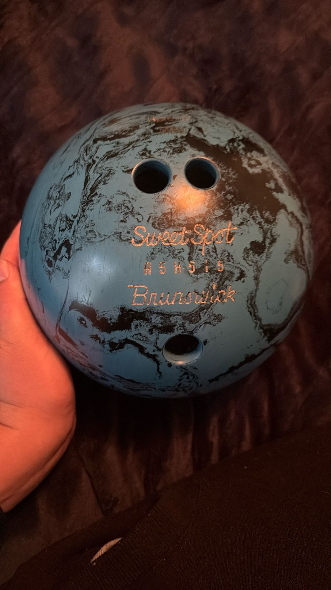 Brunswick Bowling Ball With Bag ( Blue)
