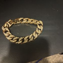 Gold Bracelet And Chain 