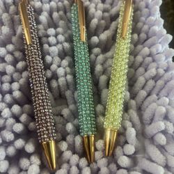 Pearl With Rhinestone Pen