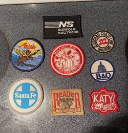 Group of Railroad patches
