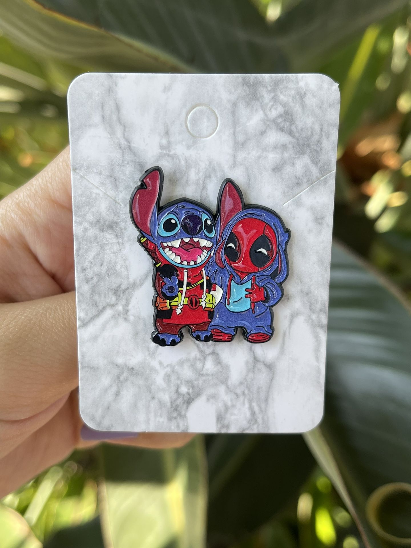 Stitch X Dead Pool Costume Halloween pin