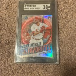 2021 Bowman Chrome Rookie Of The Year Baseball Card