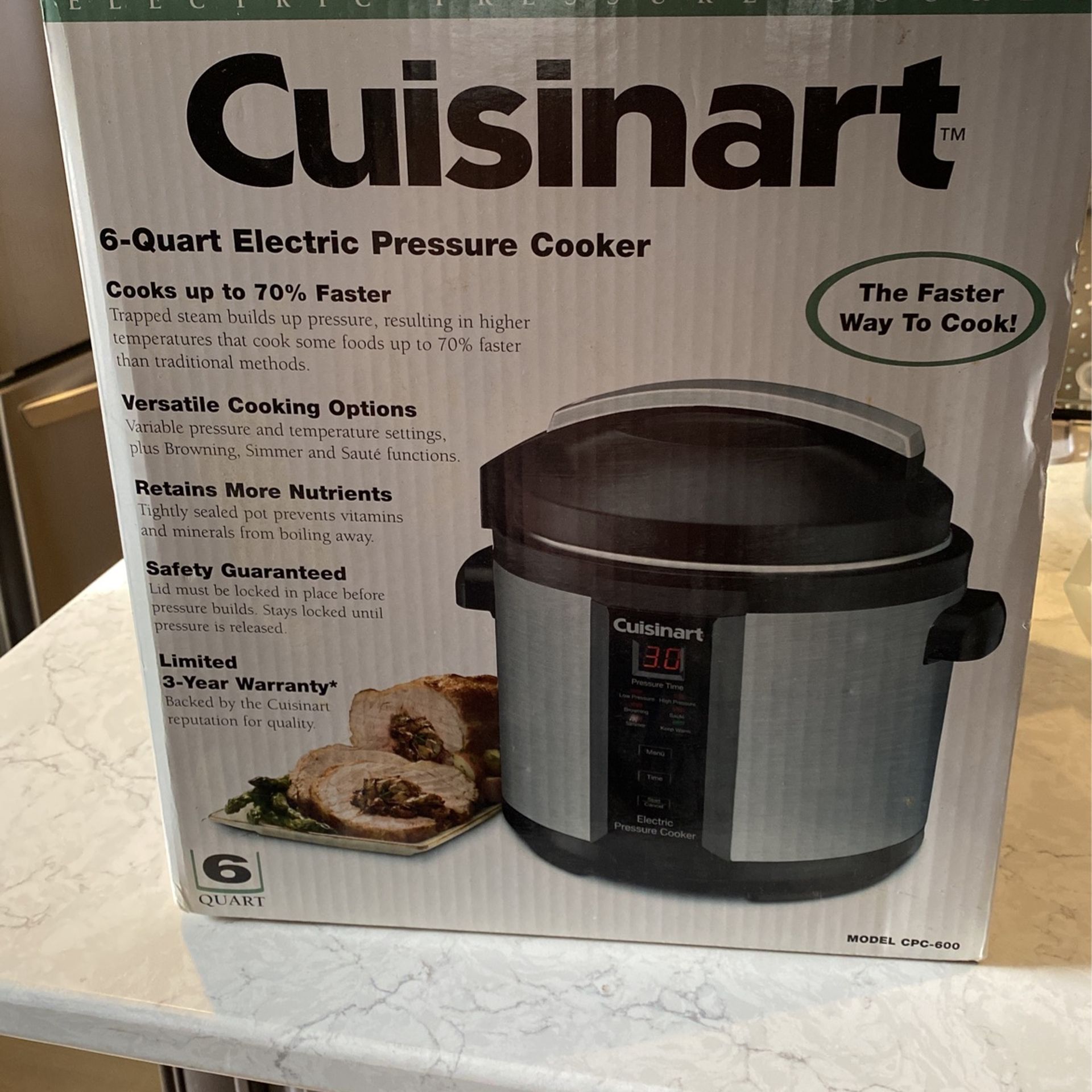 Cuisinart 6 Quart Pressure Cooker CPC600 for Sale in Madison, CT OfferUp