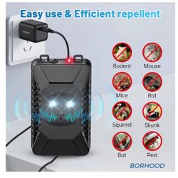 Ultrasonic Mouse & Rat Repellent for Car Engine (Battery Powered)