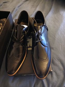 Stacy Adams Black Wingtip Dress Shoes