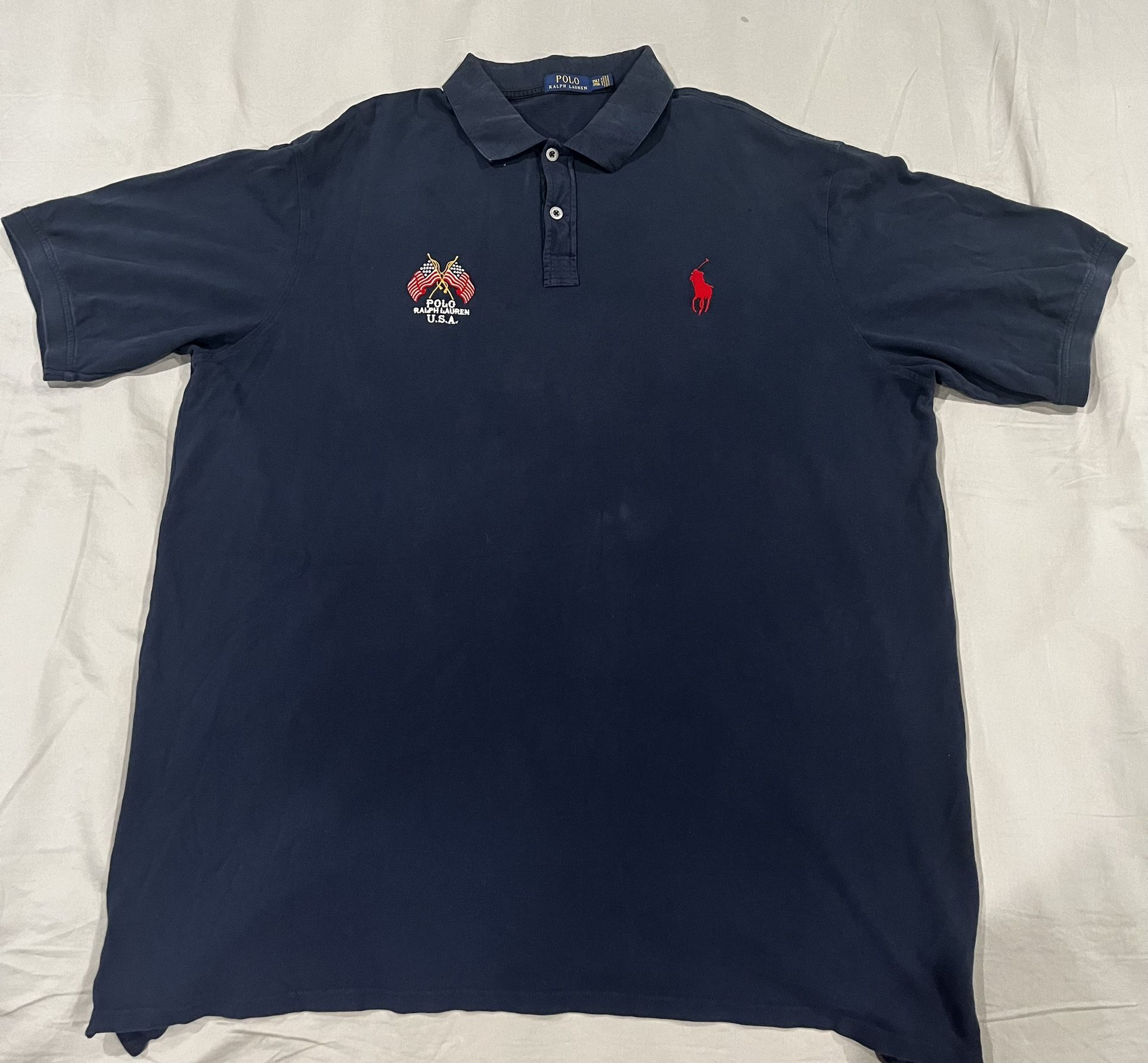 Men’s Navy Blue Ralph Lauren Polo Shirt 3XLT