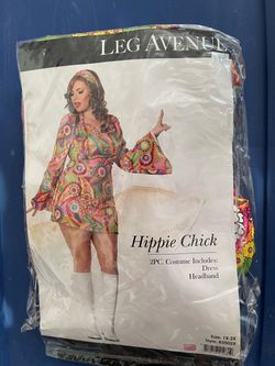 Leg Avenue Hippie Chick Costume Size 1X-2X