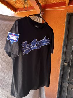 Pro Standard Los Angeles Dodgers 2020 World Series Champions Black Tee / Size L