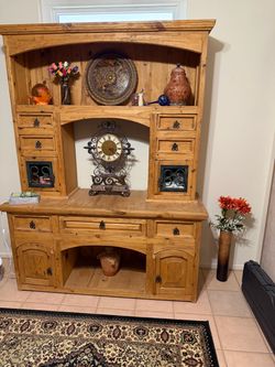 Spanish style Rustic 2 piece cabinet