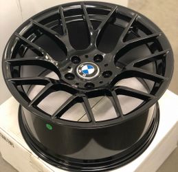 Brand New 18” Staggered Gloss Black BMW Style Wheels 5x120 All 4