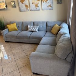 Beautiful Grey Sectional Couch from COSTCO