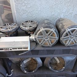 JL Audio Rzr Utv Speakers And Amp, Pods