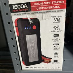 Vector 1600 lithium jump starter 