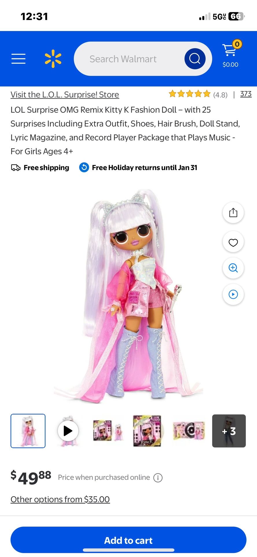 LOL Surprise OMG Remix Kitty K Fashion Doll - with 25 Surprises