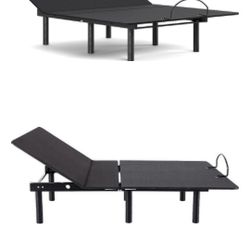 Queen Size Adjustable Bed Frame & Mattress